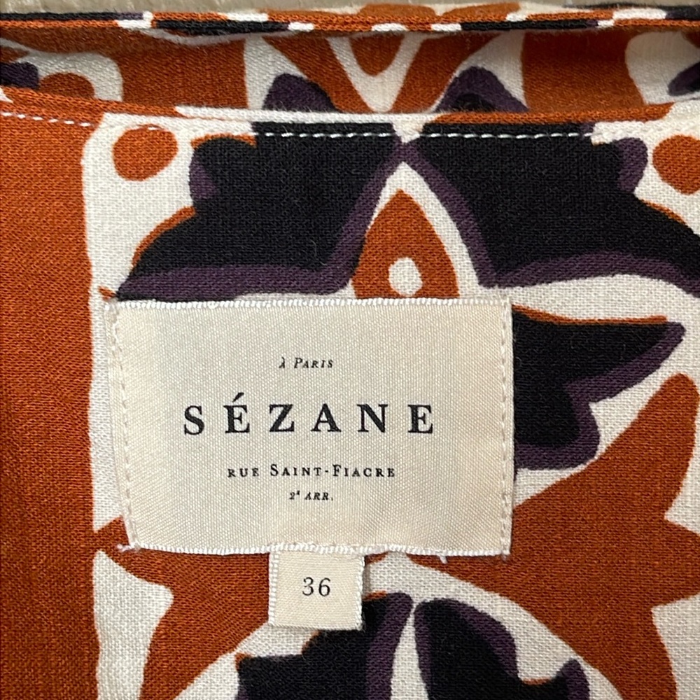 Sezane  printed skirt - Picture 4 of 8